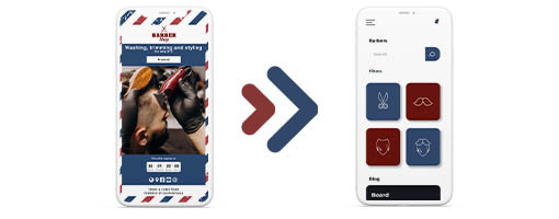 Digitale gewone coupon geïntegreerd in een app op smartphone.